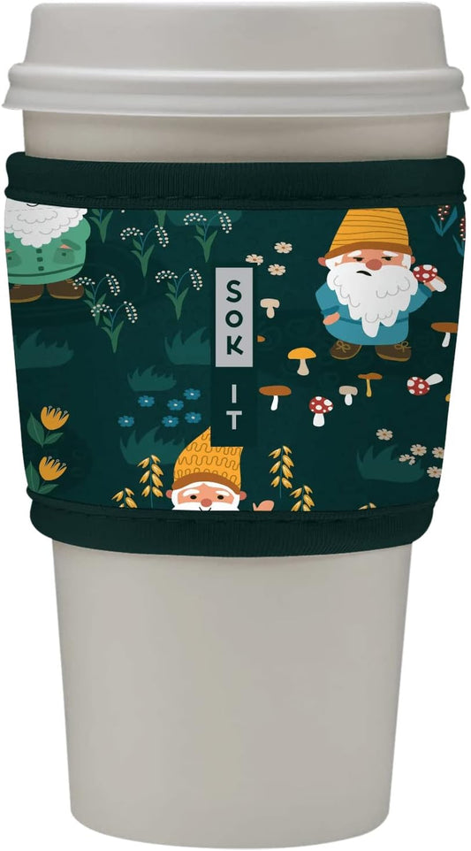 Sok It HotSok Coffee & Tea Reusable Insulated Neoprene Cup Sleeve (Rollin' with my Gnomies)