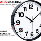 Modern Silent Wall Clock, 10inch Non-Ticking Analog Battery Operated Clock - Image 7