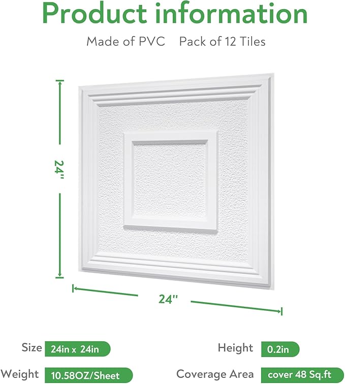 STICKGOO PVC Ceiling Tiles - Image 3