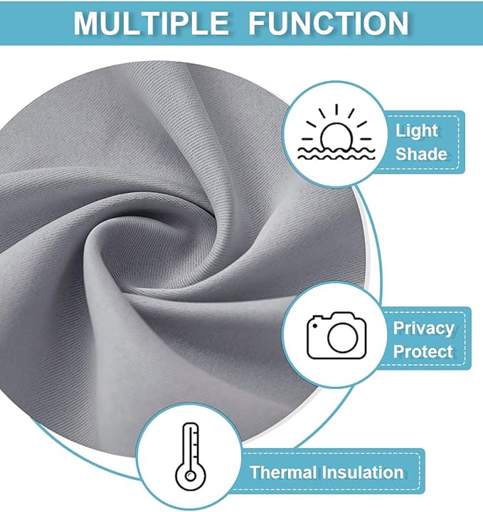 RYB HOME Blackout Curtains, Room Divider Curtains - Image 6