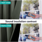 NICETOWN 100% Blackout Curtains 80" Long, Pair of Energy Smart & Noise Blocking - Image 4
