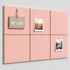 Large Cork Boards for Walls – 36" x 24" Self Adhesive Felt Wall Tiles by CreateYourIdealSpace