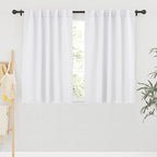 RYB HOME Short Curtains for Bedroom, Window Shades Thermal Insulating Privacy by RYBHOME