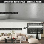 3D Wall Panels Peel and Stick – 15.74" x 236" PVC Faux Texture Wall Covering - Image 3