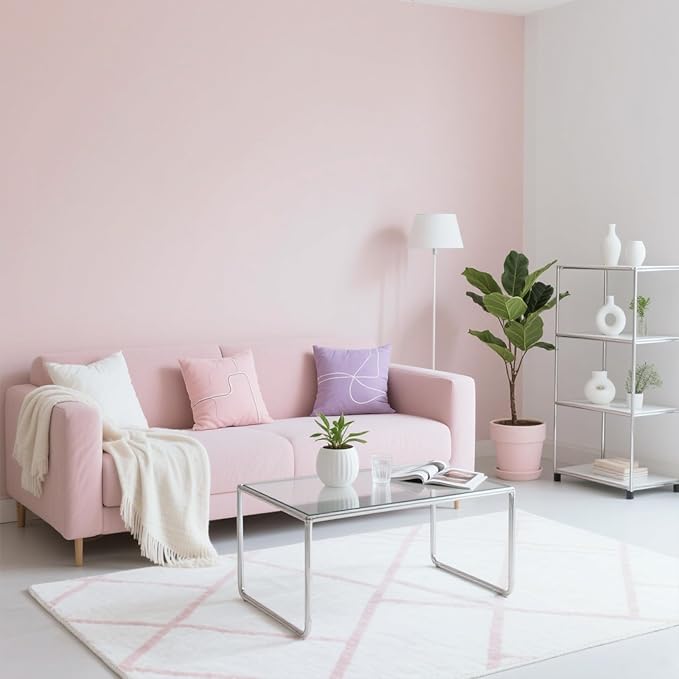 Yancorp 16"x394" Matte Pink Contact Papaer Peel and Stick Wallpaper Vinyl Wrap - Image 2