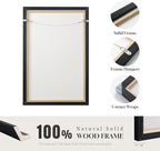 Large Framed Black Abstract Wall Art, Modern Square Canvas Painting Artwork - Image 6
