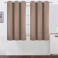 LEMOMO Cappuccino Blackout Curtains 42 x 54 Inch Length Set of 2 Panels Grommet by Lemomo