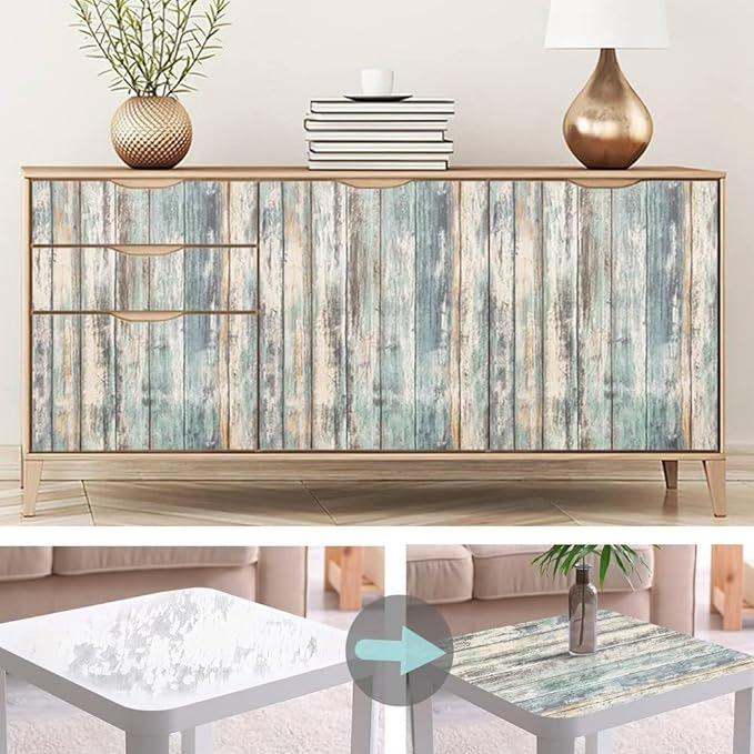 Arthome Rustic Wood Contact Paper Peel and Stick Self-Adhesive Wallpaper - Image 4
