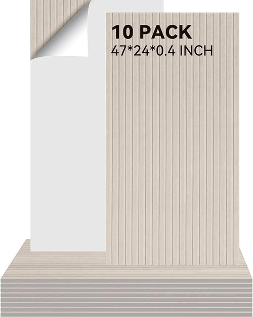 10Pack Large Acoustic Panels, Self-Adhesive Sound Dampening Wall Panels by Lakexus