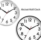 AKCISOT 16 Inch Wall Clock Large Silent Non-Ticking Wall Clocks Battery Operated - Image 2