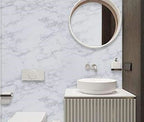 practicalWs Marble Paper Granite Gray/White Roll Kitchen Countertop Cabinet - Image 8