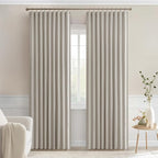 MIULEE Natural Back Tab Blackout Curtains 72 Inches Long 2 Panels Set - Image 9
