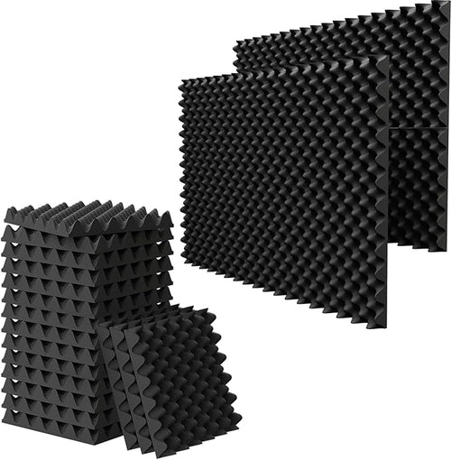 12 Pack 1.5"X12"X12" Acoustic Foam, Sound Proof Egg Crate Foam, Upgraded by WVOVW