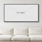 Extra Large Framed Red Black White Gold Abstract Wall Art - Image 3