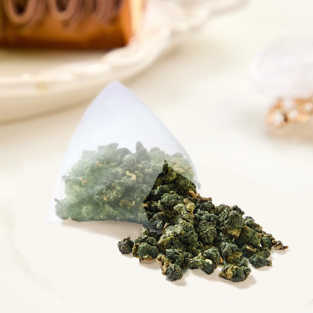 XIEJINJI Premium Oolong Tea, Taiwan Dongding Oolong TeaBags, 3.2g x 50 Count, High Mountain Tea, No Sugar & No Additives, Low-Caffeine, Eco-Conscious Tea Bags, Resealable Bag