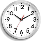 DAXSMY Wall Clock Small Analog 8 Inch Silent Non Ticking Battery Operated by DAXSMY