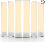 6 Pack Under Cabinet Lights Wireless, 50 LED Motion Sensor Light Indoor by AVEVA