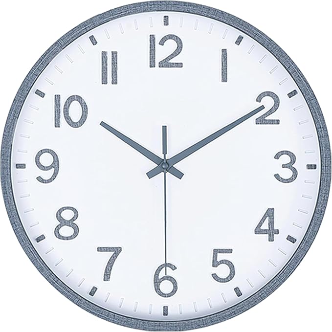 Wall Clocks Battery Operated 8 inch Modern Wall Clock, Silent Non Ticking Wall - Image 2