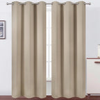 LEMOMO Khaki Thermal Blackout Curtains/42 x 95 Inch/Set of 2 Panels Room by Lemomo