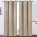 LEMOMO Khaki Thermal Blackout Curtains/42 x 84 Inch/Set of 2 Panels Room by Lemomo