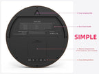 Digital Wall Clock with Date, Indoor Temperature, Battery-Operated Digital Clock - Image 4