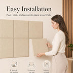 Large Cork Boards for Walls – 36" x 24" Self Adhesive Felt Wall Tiles - Image 4