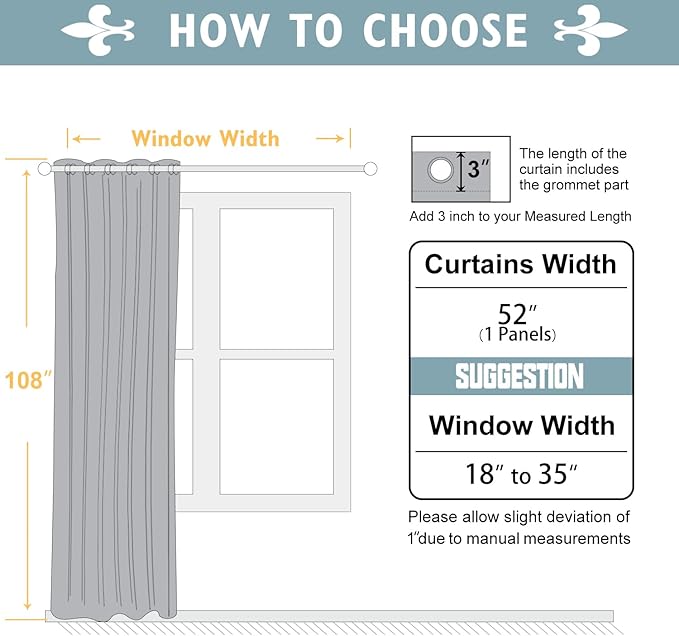 ChrisDowa Blackout Curtains 108 Inches Long - Image 7