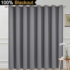 Yakamok Total Blackout Extra Wide Patio Sliding Door Curtains, Grommet Thermal - Image 2