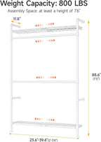 ONBRILL H1 Plus Expandable Wall Mounted Closet System, 2FT-3.3FT Closet - Image 2