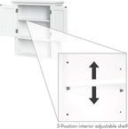 RiverRidge Somerset Two-Door Bathroom and Laundry Wall Mount Storage Medicine - Image 7