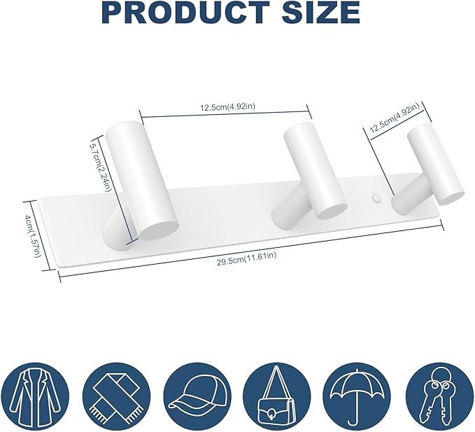 VAEHOLD Hat and Coat Wall Mount Rack - Image 7