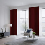 CUCRAF Burgundy Red Blackout Curtains 72 inch Length 2 Panels Set, Rod Pocket - Image 8