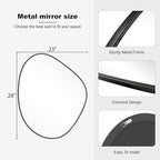 WallBeyond Asymmetrical Mirror, Irregular Wall Mirror - Image 6