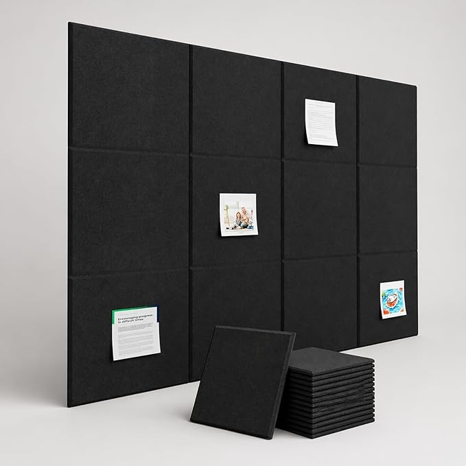 Large Cork Boards for Walls – 48" x 36" Self Adhesive Felt Wall Tiles - Image 7