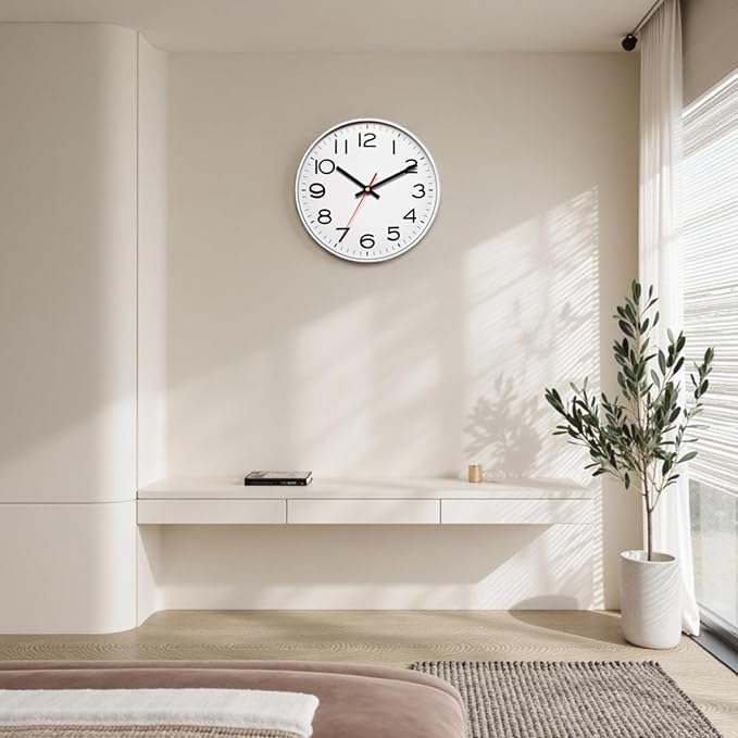NUOVO 16 Inch Wall Clock Number Quartz Decorative Wall Clock Quiet Wall Clocks - Image 2