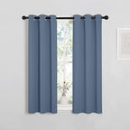 NICETOWN Thermal Insulated Curtains Blackout Draperies, Stone Blue, 29 by 40 by NICETOWN