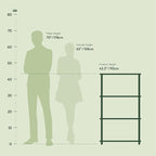 Furinno Turn-N-Tube 4-Tier Multipurpose Shelf Display Rack, Round Tubes - Image 5