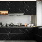 Abyssaly Black Marble Contact Paper Peel and Stick Countertops Waterproof Matte - Image 2