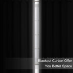 LEMOMO Blackout Curtains 42 x 95 inch/Light Grey Curtains Set of 2 - Image 3