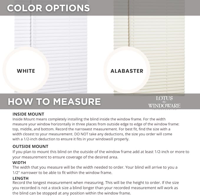 LOTUS & WINDOWARE Cordless Mini Blind, Window Blinds - Image 6