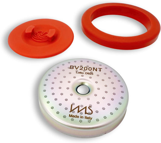 IMS Nanotech Shower Screen BV200NT with Cafelat Gasket made for Breville Sage Barista Pro, Express, Bambino Plus, Impress, Barista Touch, Infuser, Infuse, Perfetta, Barista Perfetta Plus.