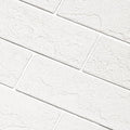 100 Old Town White Faux Brick Wall Tiles, 3D Thin Brick Veneers by TORURAL