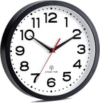 Roymnie Atomic Wall Clock 12 Inch, Modern Clock Battery Operated Classic Analog - Image 2