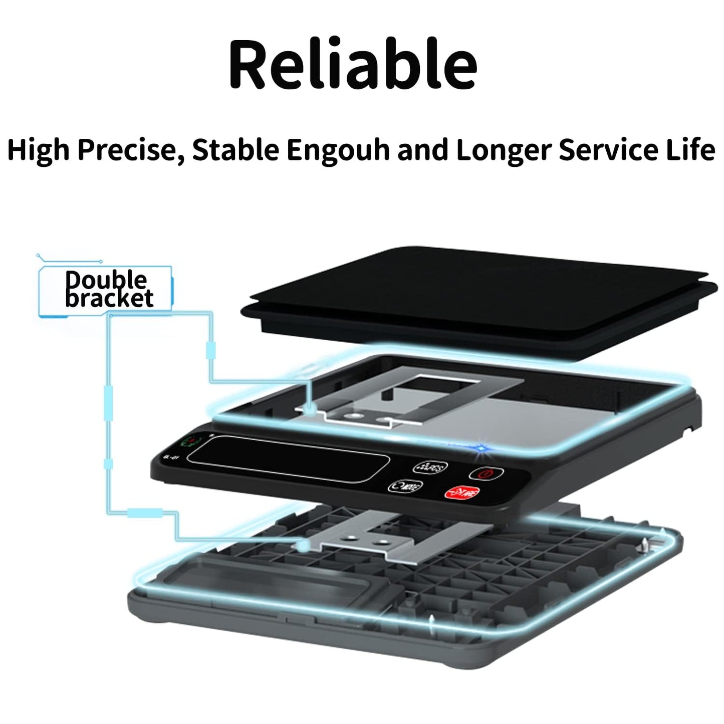 Mini Pocket Jewelry & Food Scale - Digital Weight 1000g/0.01, Precision Gram Scale Grams and Ounces, Auto Off, Tare, LCD Display, 4 Units Tare for Powder, Gem, Coffee, Coin, Tea, Weed