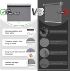 AOSKY Cordless Roller Shades Blackout Blinds - Image 3
