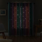 XiDi Curtains for Girls Bedroom Decor, Rainbow Blackout Curtains for - Image 9