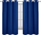 LEMOMO Blackout Curtains 40 x 63 inch/Royal Blue Curtains Set of 2 - Image 2