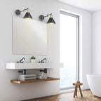 Swing Arm Wall Lamp Plug-in Cord Industrial Wall Sconce, Bronze and Black Finish - Image 6