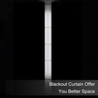 LEMOMO Blackout Curtains 66 x 84 inch/Black Curtains Set of 2 Panels/Thermal - Image 3