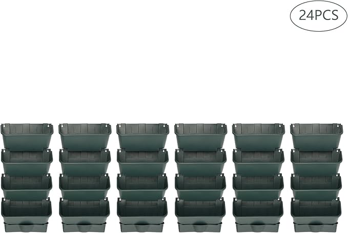 24 Pack Hanging Vertical Wall Planter, 12.99inch Wall Mounted Planter - Image 7